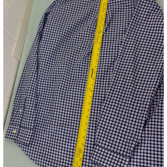 Polo Ralph Lauren Classic Fit Mens Large L 16.5 Gingham Long Sleeve Button Up - Picture 4 of 9